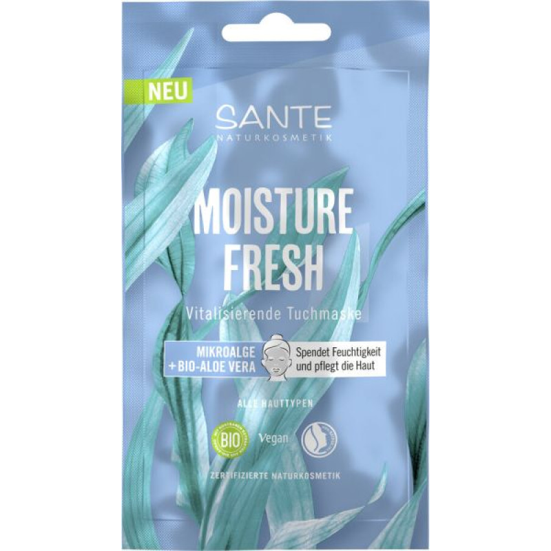 БИО-Маска тканевая MOISTURE FRESH для увлажнения лица с микроводорослями и алоэ, 1штx16мл