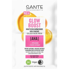 БИО-Маска золотая GLOW BOOST для лица с АНА и гиалуроновой кислотами, 2*4мл