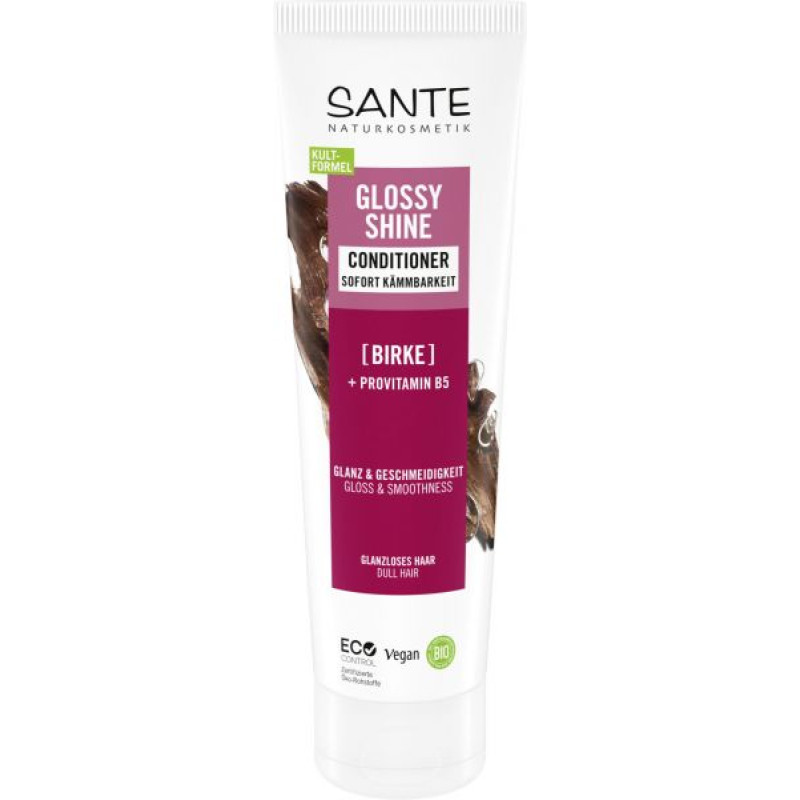 БИО-Кондиционер Glossy Shine для блеска волос с Протеиновым комплексом и Березовыми листьями, 150мл