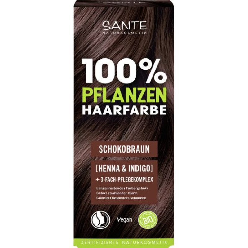 БИО-Краска-порошок для волос растительная Chocolate Brown / Schokobraun, 100 г