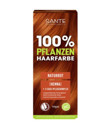 БІО-Фарба-порошок для волосся рослинна Натуральний червоний/Natural Red, 100г 
