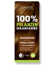 БІО-Фарба-порошок для волосся рослинна Каштан/Chestnut Brown, 100мл NEW