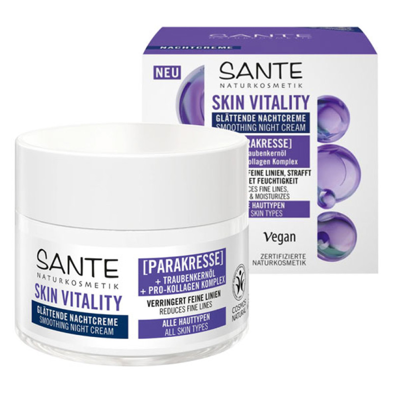 БИО-Крем для лица против морщин SKIN VITALITY ночной разглаживающий, 50мл