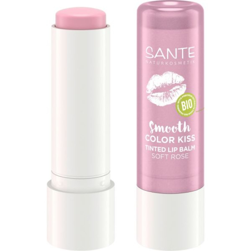 Бальзам для губ KISS тонирующий Нежная роза/Soft Rosé НОВИНКА