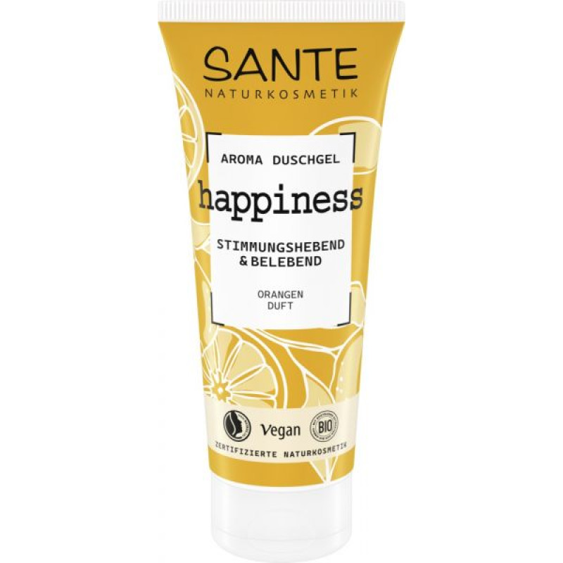 VEGAN Аромагель для душа HAPPINESS Апельсин